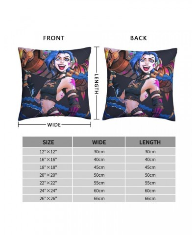 Jinx Warrior Throw Pillow Case Arcane $6.39 Home Décor