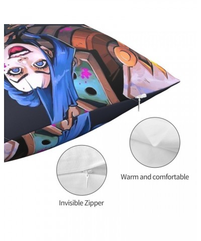 Jinx Warrior Throw Pillow Case Arcane $6.39 Home Décor