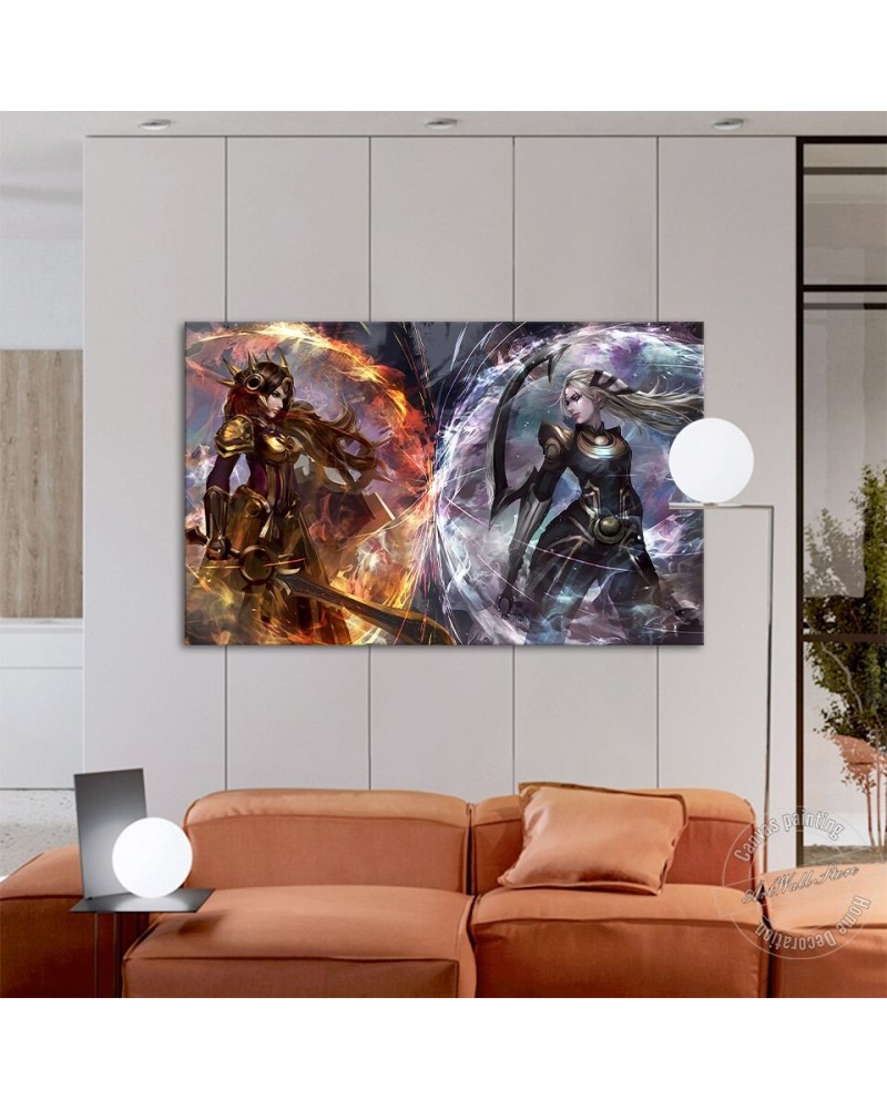 Diana VS Leona Poster - Canvas Painting $8.15 Posters