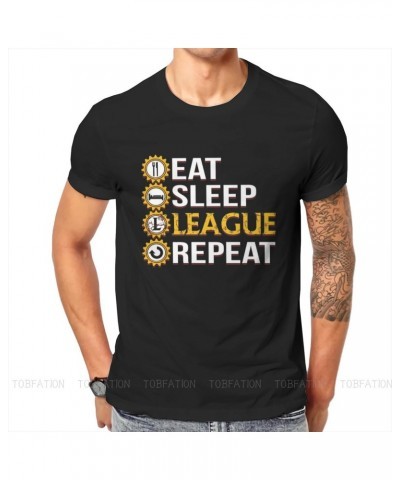 Eat Sleep League Repeat Funny T Shirt $12.86 Tops