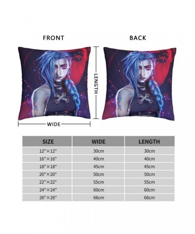 Cool Jinx Throw Pillow Case Arcane $5.42 Home Décor