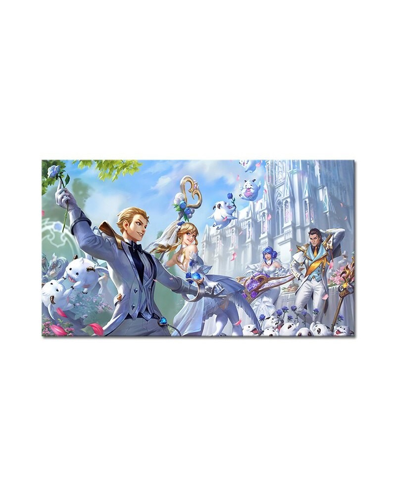 "Crystal Rose" Ezreal - Lux - Sona - Jarvan Ⅳ Poster - Canvas Painting $6.90 Posters