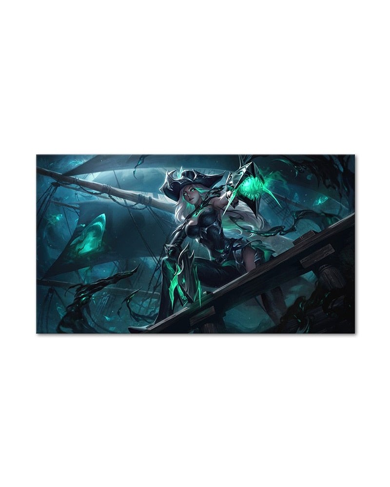 "Ruined" Miss Fortune Poster - Canvas Painting $10.45 Posters