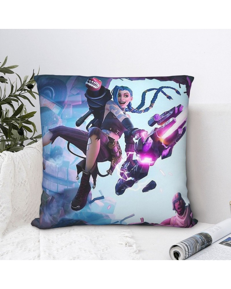 Jinx Anime Throw Pillow Case $4.87 Home Décor