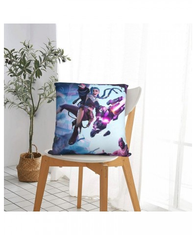 Jinx Anime Throw Pillow Case $4.87 Home Décor