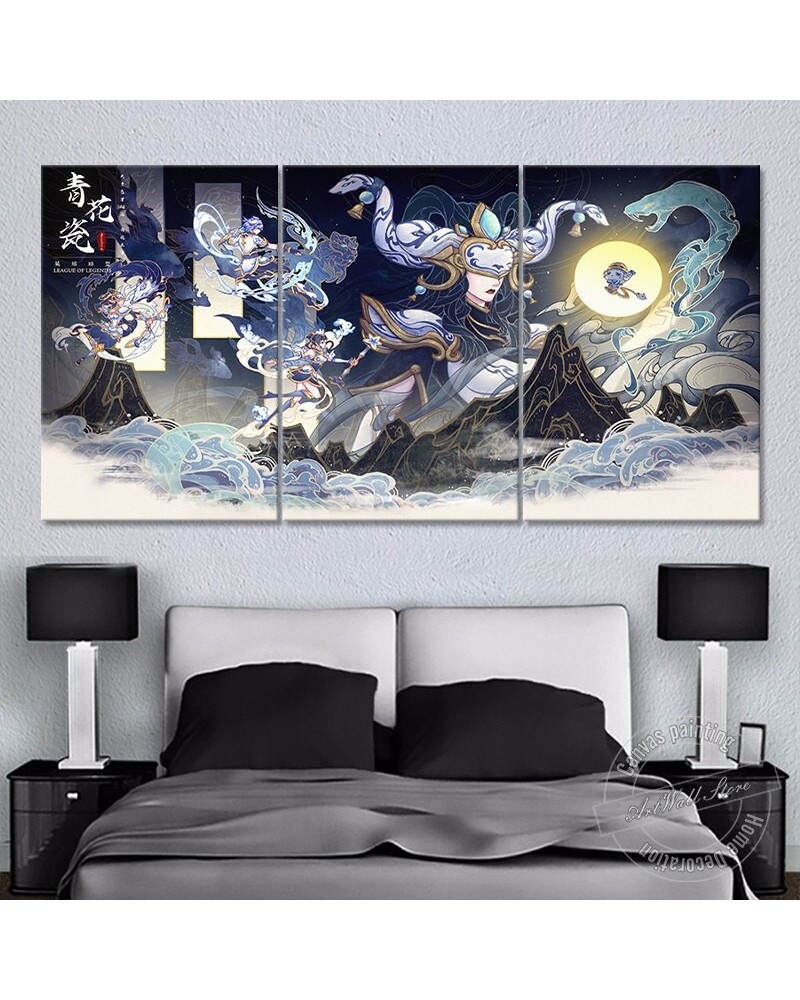 "Porcelain" Lux Lissandra Ezreal Poster - Canvas Painting $16.16 Posters