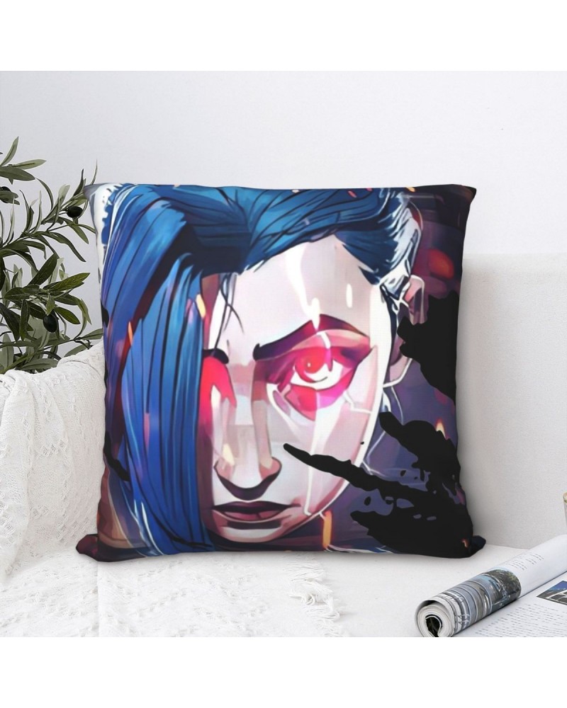 Jinx Head Throw Pillow Case Arcane $4.87 Home Décor