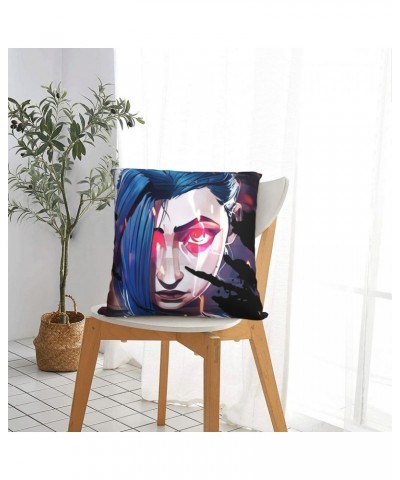 Jinx Head Throw Pillow Case Arcane $4.87 Home Décor