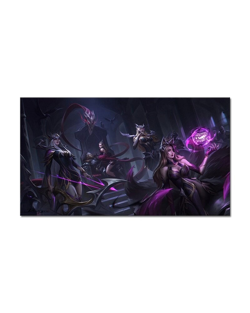 Ahri Ashe Cassiopeia Evelynn Poster - Canvas Painting $7.32 Posters