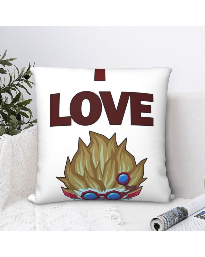 I Love Heimerdinger Throw Pillow Case $6.67 Home Décor