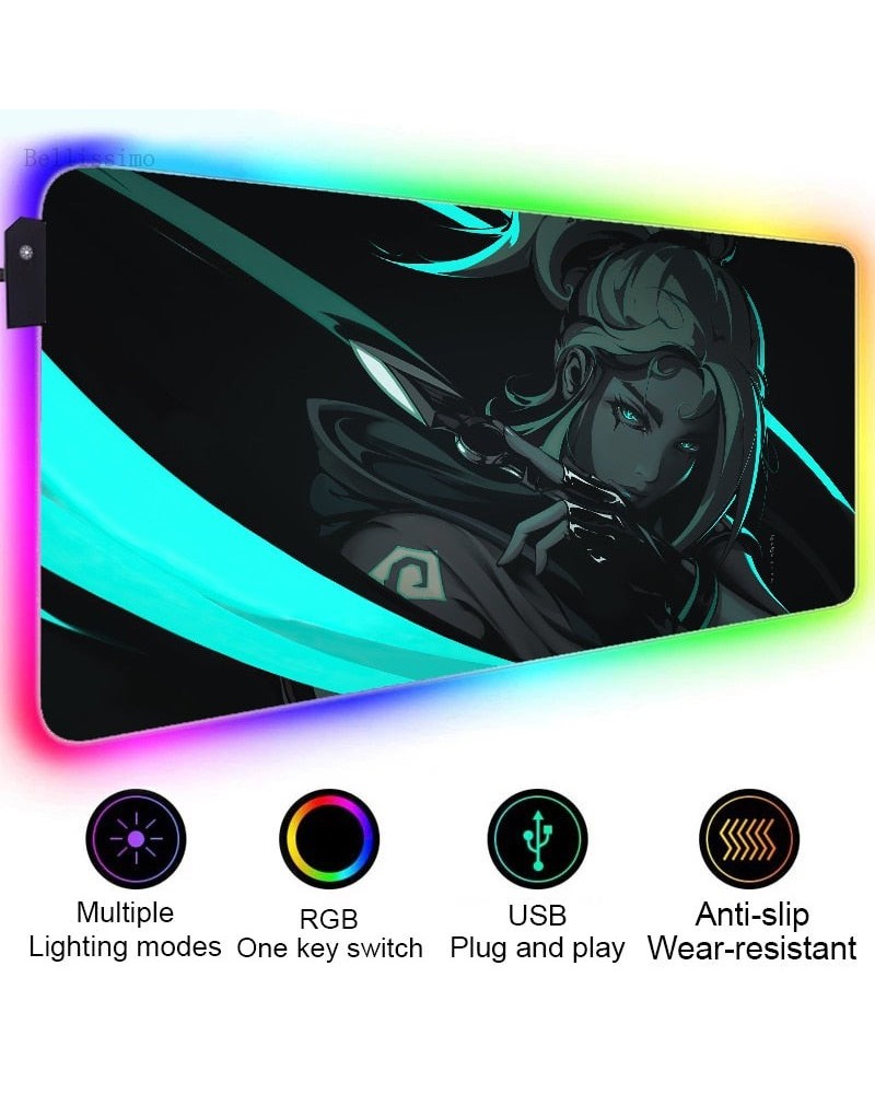 Valorant Rgb Gaming Mousepad All Agents l - Jett Sage Raze Reyna Killjoy Sova Mousepad $18.67 Valorant Mousepads