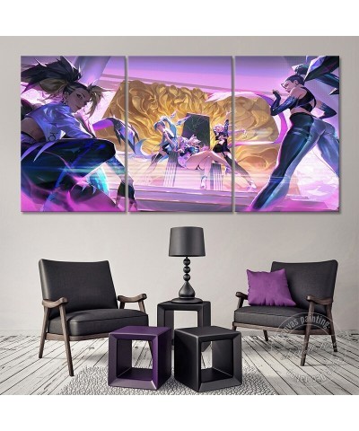 K/DA ALL OUT Akali Seraphine "TRUE DAMAGE" Poster - Canvas Painting $12.57 Posters