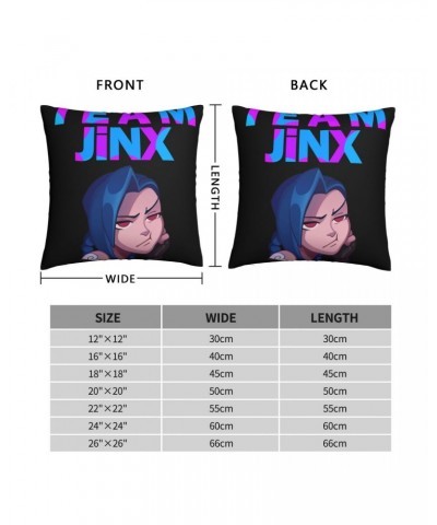 Team Jinx Throw Pillow Case Arcane $4.45 Home Décor