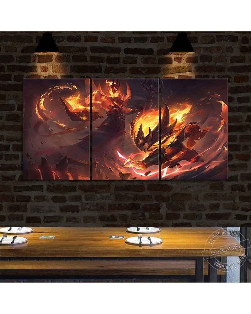 "Hellfire" Kennen and Karthus Poster - Canvas Painting $13.27 Posters