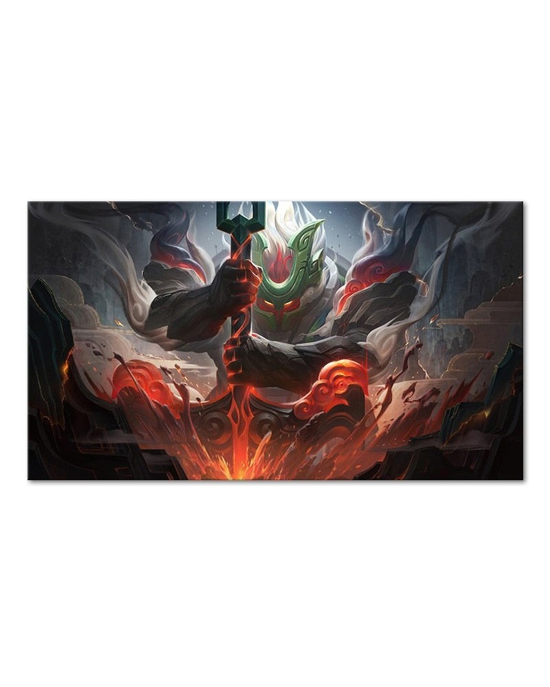 Nautilus "Titan of The Depths" "Shan Hai Scrolls" ChoGath Poster - Canvas Painting $8.36 Posters