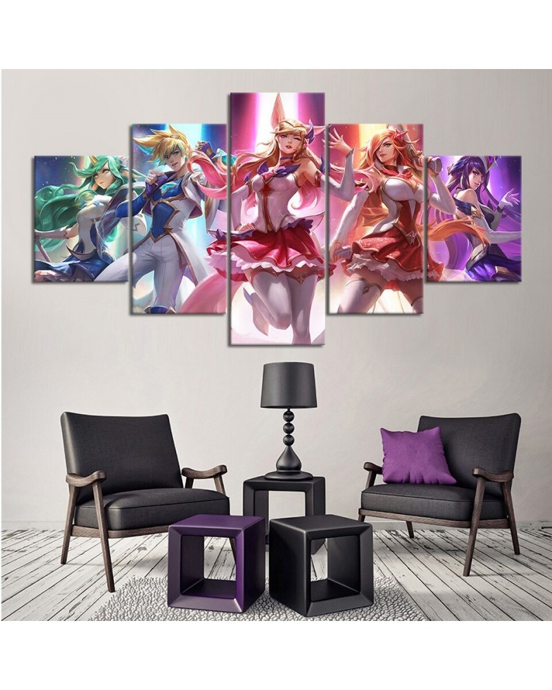 "Star Guardian" Syndra Ahri Zoe Lux Poster - Canvas Painting $11.53 Posters