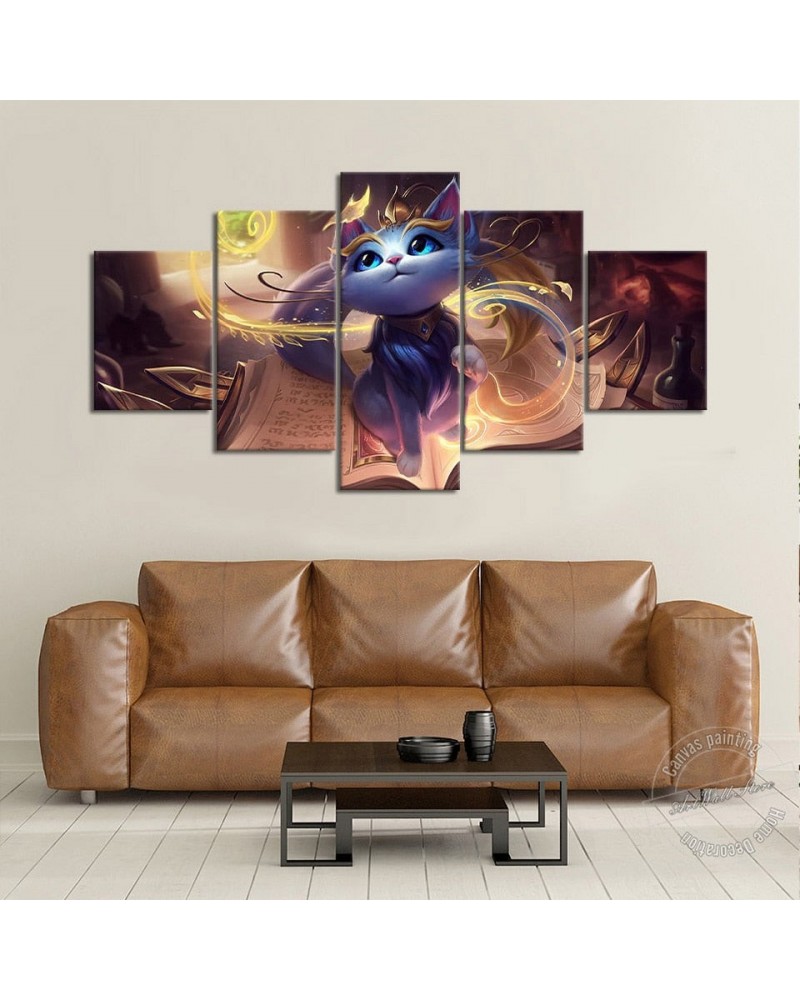 Yuumi Splash Artwork Poster - Canvas Painting $15.93 Posters