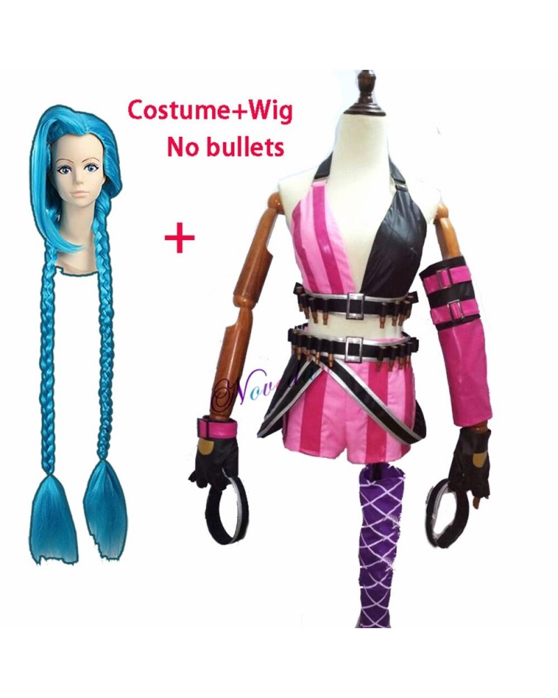 Jinx Arcane Crit Cosplay Costume $61.05 Cosplay